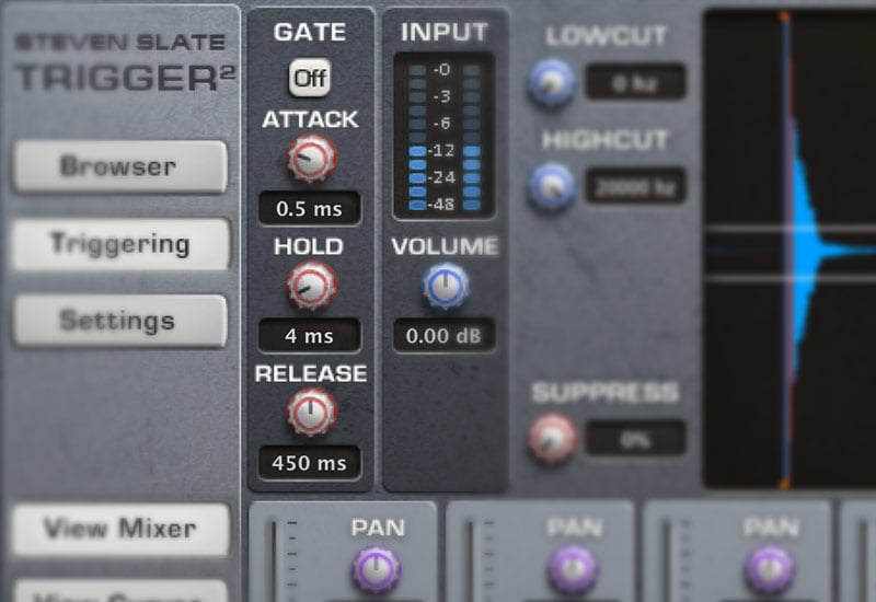 slate trigger midi out vs drag on track